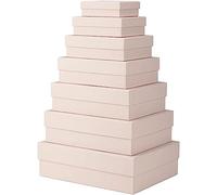 Rössler Boxline 13411453580 Gift Box with Lid Set of 7 Gift Boxes Powder Cardboard Boxes Rectangular