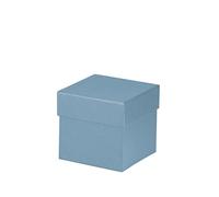 Rössler Boxline 13421453151 Square Cardboard Box 105 x 105 x 105 mm Denim Pack of 1