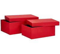 Rössler Boxline 13491453360 Box Box Set of 2 Rectangular Red