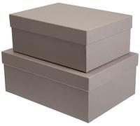 Rössler Boxline 13491453490 Box Set of 2 Rectangular Taupe