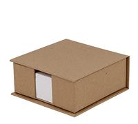 Rössler Papier 1312452620 - S.O.H.O. Notitiebox, afmetingen: 11 x 11 cm, Kraft, 1 stuk
