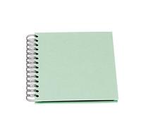 Rössler Papier 1329452655 - S.O.H.O. Wire-O fotoalbum 180 x 180 mm, 60 zwarte pagina's, mint, 1 stuk