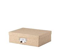 Rössler Papier S.O.H.O. Cacao - Modern Artisanal Storage Box w/Handle, 335 x 225 x 105 mm