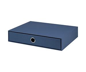 Rössler Soho 1 Drawer Filing Storage Box for A4 - Navy Blue