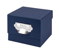 Rössler SOHO 165mm x 150mm A4 Photo Box with Handle and Index Holder - Navy Blue