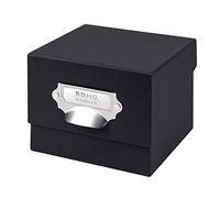 Rössler SOHO 165mm x 150mm x 122mm A4 Photo Box with Handle and Index Holder - Black