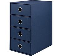 Rössler Soho 4 Drawer Filing Storage Box - Navy Blue