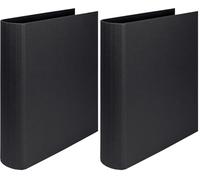 Rössler Soho A4 50mm 4 Ring File Spine Ring - Black (Pack of 2)