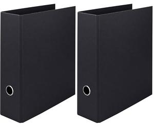 Rössler SOHO A4 85mm Spine Lever Arch File - Black 1317452700 (Pack of 2)