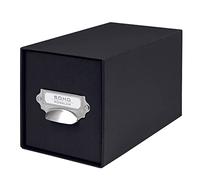 Rössler SOHO CD Storage Box with Metal Index Holder - Black