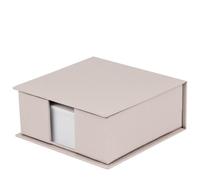 Rössler Soho Square Refillable Jotte Box - Powder | Desk organiser for notes, memos and desk organisation in the office or home office