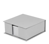 Rössler SOHO Square Refillable Jotter Box - Neutral | Desk organiser for notes, memos and desk organisation in the office or home office