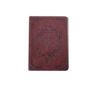 ROEUIPG 2pcs 144 Sheets A6 Vintage PU Leather Journal Book Portable Lined Thick Paper Notebook Writing Diary Monthly Schedule Weekly Planner(Lonza Gem)