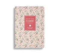 ROEUIPG 2pcs A6 Schedule Vintage Yearly Diary Weekly Monthly Daily Planner Flower Organizer Paper Notebook School Agenda Supply(Cherry Blossom)