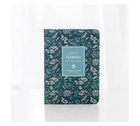 ROEUIPG 2pcs A6 Schedule Vintage Yearly Diary Weekly Monthly Daily Planner Flower Organizer Paper Notebook School Agenda Supply(Dark Blue)