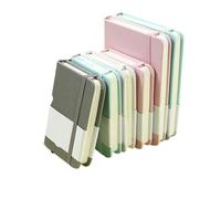 ROEUIPG 3pcs A6 A7 Mini Notebook Portable Pocket Notepad Memo Diary Planner Agenda Organizer Sketchbook Office School Stationery 100 sheets(Blue,A7)