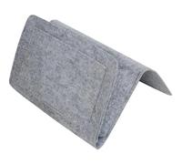 ROEUIPG Sofa Armrest Pockets Felt Bedside Storage Bag Organizer Bed Desk Bags Sofa TV Remote Control Hanging Caddy Couch Holder Pockets(Light Grey,1PC)