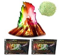 Roexboz ABS Powder, 15g + 25g - Colorful Fire Powder for Campfires, Outdoor Fireplaces, Halloween and Christmas Party
