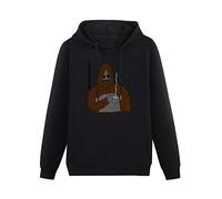 ROF Long Sleeve Hooded Sweatshirt Sassy The Sasquatch Big Lez Show Un Whatcha Talk Funny Ai07 Cotton Blend Hoody Black XL