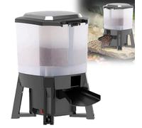 ROFALI Electric Fish Food Dispenser, 6L Solar Automatic Fish Feeder, Automatic Fish Feeder for Aquarium with LCD Display and Smart Timer, 120° Dispersed Feeding Design for 3-10mm Pellet Size