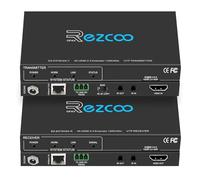 ROFAVEZCO HDMI Extender Over Ethernet 4k 60HZ Uncompressed 18G/BPS Over Single Cat5/6 up to 40m(165ft), RS232+POE+IR+HDCP2.2, HDR CEC EDID Management.