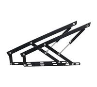 ROFBIHG 1 Pair Bed Lift Mechanism, Pneumatic Lid Lifters, Heavy Duty Gas Springs Lid Support Hinge, Hydraulic Support Rod For Tatami Folding Bed Box Bed Sofa Storage Toy Box, 2 Colors(Black,100cm)
