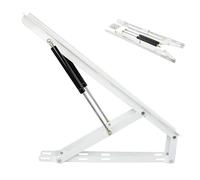 ROFBIHG 2X Bed Lift Up Mechanism and Gas Spring Strut Heavy-Duty Bed Box Spring Hinges Hydraulic Rod Pneumatic Bed Lifting Mechanism Folding Lift Up Spring Hinges for Easy Bed Access(0.62m)