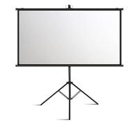 ROFBIHG 60"-72" Portable Projector Screen, 16:9 HD Foldable Projector Screens Pull Down with Stand, 1.2 Gain Fiberglass Projection Screen For Home Theater Cinema Indoor Outdoor(16:9 60in)