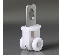 ROFBIHG Curtain Pulley For Curtain Track Curtain Wheel Gliders Runner Pour Curtain Rod Curtain Roller, Silent Curtain Pulleys Curtain Track Pulley, 20/30/40/50/60pcs(Stainless Steel Pulley,100pcs)