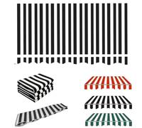 ROFBIHG Outside Retractable Awnings Replacement Fabric, Sun Shade Replacement Canvas with Front Valance, Heavy Duty Outdoor Canopy Cloth for Balcony Terrace Courtyard Villa(Black,6.5x3m(21.3x10ft))