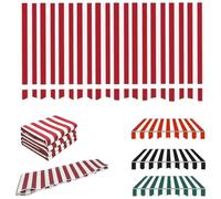 ROFBIHG Outside Retractable Awnings Replacement Fabric, Sun Shade Replacement Canvas with Front Valance, Heavy Duty Outdoor Canopy Cloth for Balcony Terrace Courtyard Villa(Red,4x2.5m(13x8.2ft))