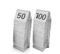 Table Order Numbers 1-50/1-100 Stainless Steel Restaurant Table Numbers, Tent Table Number Place Card Holders for Wedding Restaurant Seating Cafes Party Banquet, 5 x 5 cm(1-100 (5 * 5cm))