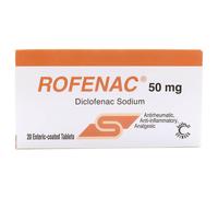 Rofenac 50mg Enteric-Coated Tablets 20's | Diclofenac Sodium | Reduce Pain & Inflammation | Pain Killer