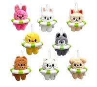 Roffatide 8pcs Kpop Stray Keychain Set SKZOO Keyrings 12CM Bag Pendant Fan Merch Gifts for STAY