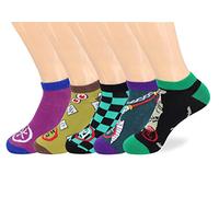 Roffatide Anime Ankle Socks 5 Pairs Low Cut Socks Cosplay No Show Socks For women men