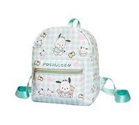 Roffatide Anime Backpack Mini Cute Cartoon Daily Travel Bag All Over Printed Checkered Daypack Travel Hiking Backpack Green