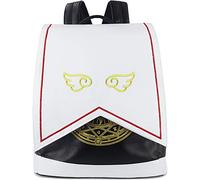 Roffatide Anime Backpack Women Synthetic Leather Flap Backpack Embroidery Back Pack