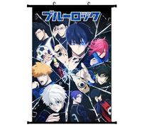 Roffatide Anime BLUE LOCK Isagi Yoichi Scroll Poster Canvas Wall Painting for Home Decor Characters Wall Art For Living Room Bedroom Office Restaurant G