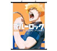 Roffatide Anime BLUE LOCK Isagi Yoichi Scroll Poster Canvas Wall Painting for Home Decor Characters Wall Art For Living Room Bedroom Office Restaurant A