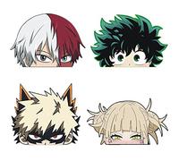 Roffatide Anime Car Decals 4 Pcs Funny Car Sticker Waterproof Decals for Automobile Motorcycle Laptop Skateboard Decoration