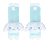 Roffatide Anime Car Seatbelt 2 PCS Shoulder Pad Seat Belt Cover Protector Plush Compatible with All Cars Gift for Christmas New Year