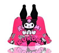 Roffatide Anime Cartoon Kuromi Bucket Hat Cute Printed Fishing Hat Reversible Double Side Wear Sun Hat Packable Beach Hat for Unisex Small A