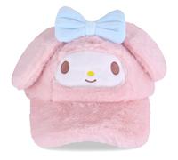 Roffatide Anime Cartoon My Melody Plush Baseball Cap Adjustable Cute Embroidery Baseball Hat for Women Men Printed Cotton Dad Hat Pink