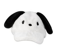 Roffatide Anime Cartoon Pochacco Plush Baseball Cap Adjustable Cute Embroidery Baseball Hat for Women Men Printed Cotton Dad Hat White