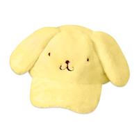Roffatide Anime Cartoon Pompom Purin Plush Baseball Cap Adjustable Cute Embroidery Baseball Hat for Women Men Printed Cotton Dad Hat Yellow