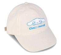 Roffatide Anime Cinnamoroll Baseball Cap Cute Big Kids Baseball Hat Adjustable Cartoon Plush Baseball Hat for Little Girls Printed Cotton Dad Hat White