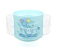 Roffatide Anime Cinnamoroll Cute Pencil Cup Pot White Dog Rotatable Plastic Desktop Desk Office Supplies Container Pen Holder for Desk Makeup Brush Holder Mini Box Blue