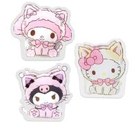 Roffatide Anime Cute Melody Kuromi KT Clear Desktop Desk Office Supplies Container Pen Holder for Desk Makeup Brush Holder Easy Assembly Pencil Cup Desk Decor