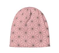 Roffatide Anime Demon Slayer Beanie Hat Kamado Tanjirou Nezuko Skull Caps Winter Knit Hat for Boys Girls Embroidered Beanie Cap