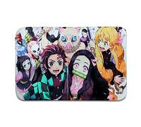 Roffatide Anime Demon Slayer Rectangular Area Rug Nezuko Tanjirou Door Blanket Rug Floor Mats Carpet for Home 60 * 90cm
